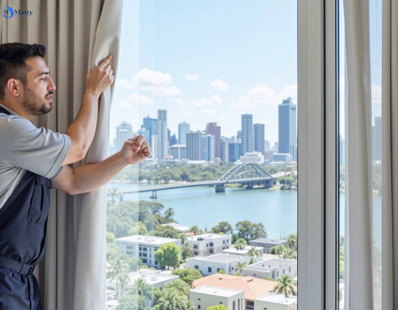 Professional curtain steam cleaning service warwick-farm-nsw QLD by Matty Curtain Cleaning