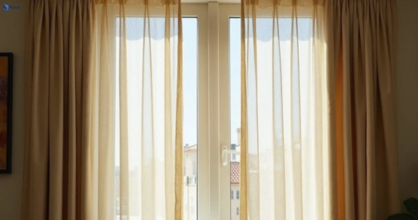 Dusty and dull curtains in warwick-farm-nsw before steam cleaning